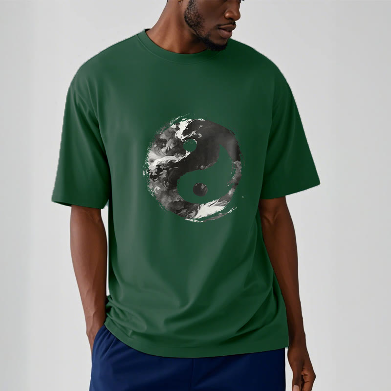 Buddha Stones陰陽コットンTシャツ - image 9