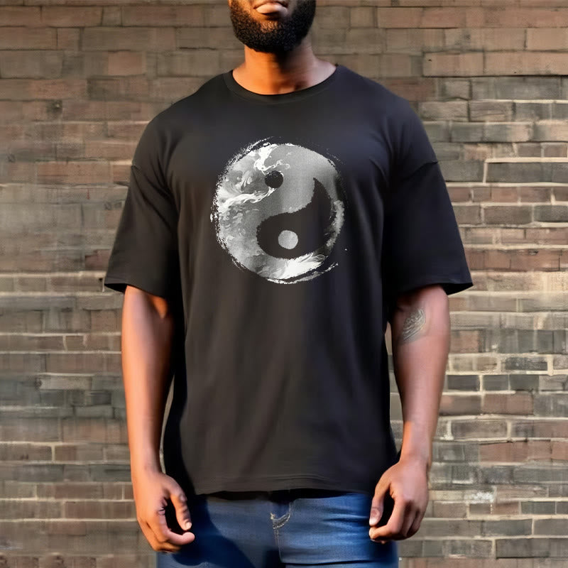 Buddha Stones陰陽コットンTシャツ - image 7