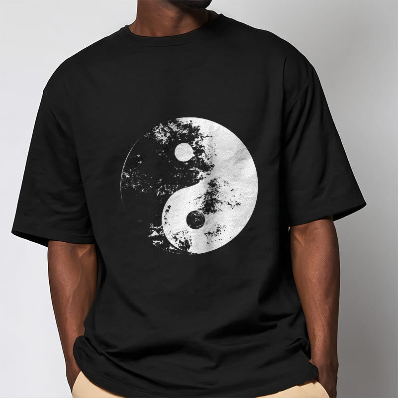 Buddha Stones陰陽 太極拳柄 コットンTシャツ - image 6