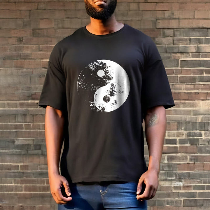 Buddha Stones陰陽 太極拳柄 コットンTシャツ - image 8
