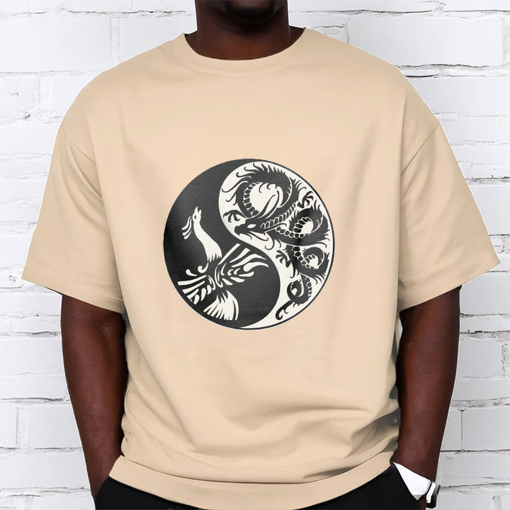 Buddha Stonesフェニックス陰陽コットンTシャツ - image 14