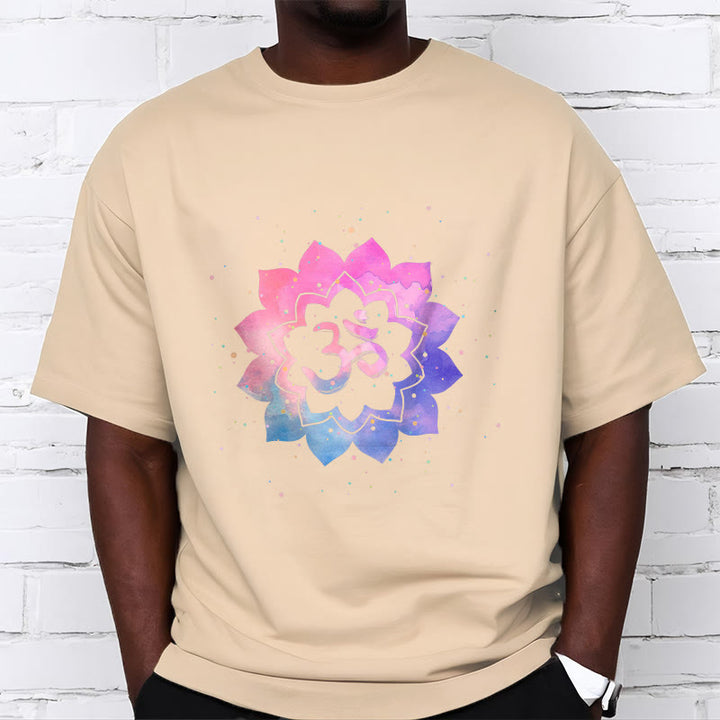 Buddha StonesOm カラフル ロータス コットン Tシャツ - image 15