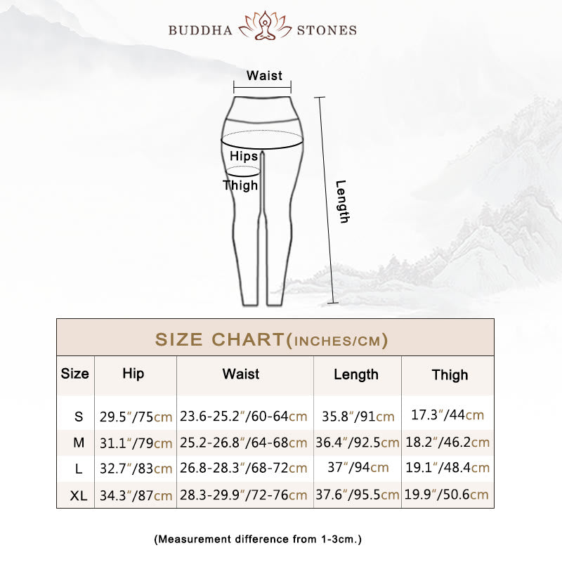 Buddha Stones蓮の花 花柄プリントデザインパンツ スポーツ フィットネス ヨガ レギンス レディース ヨガパンツ - image 6