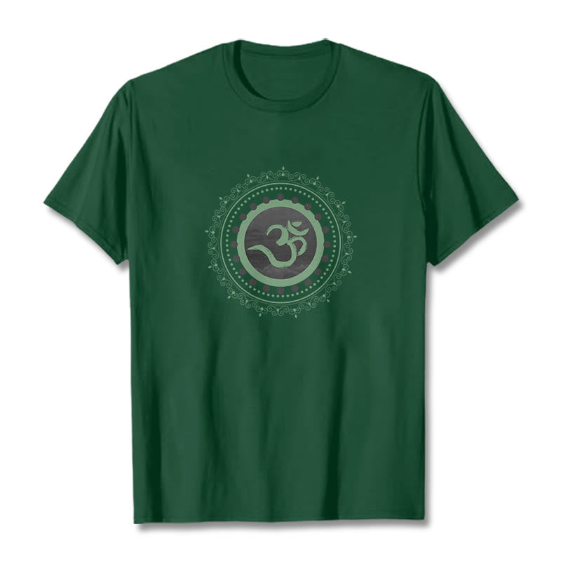 Buddha Stonesオム マンダラ柄 コットンTシャツ - フォレストグリーン - 2XL - image 16
