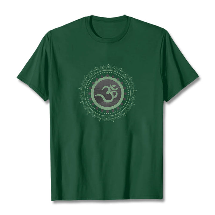 Buddha Stonesオム マンダラ柄 コットンTシャツ - フォレストグリーン - 2XL - image 16