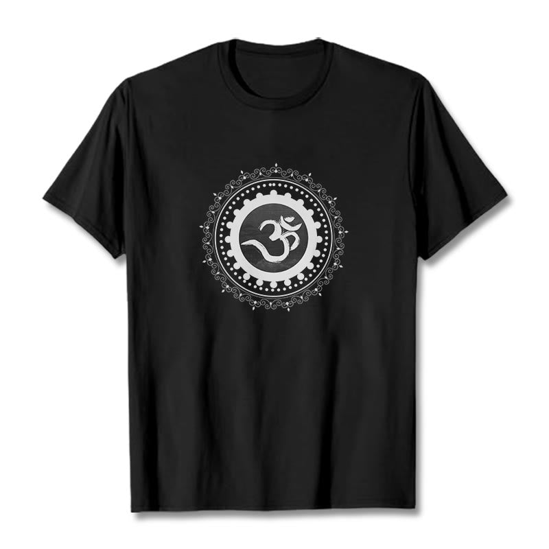 Buddha Stonesオム マンダラ柄 コットンTシャツ - 黒 - 2XL - image 4