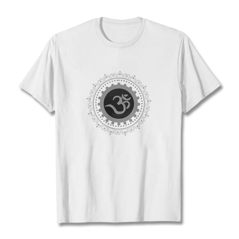 Buddha Stonesオム マンダラ柄 コットンTシャツ - 白 - 2XL - image 0
