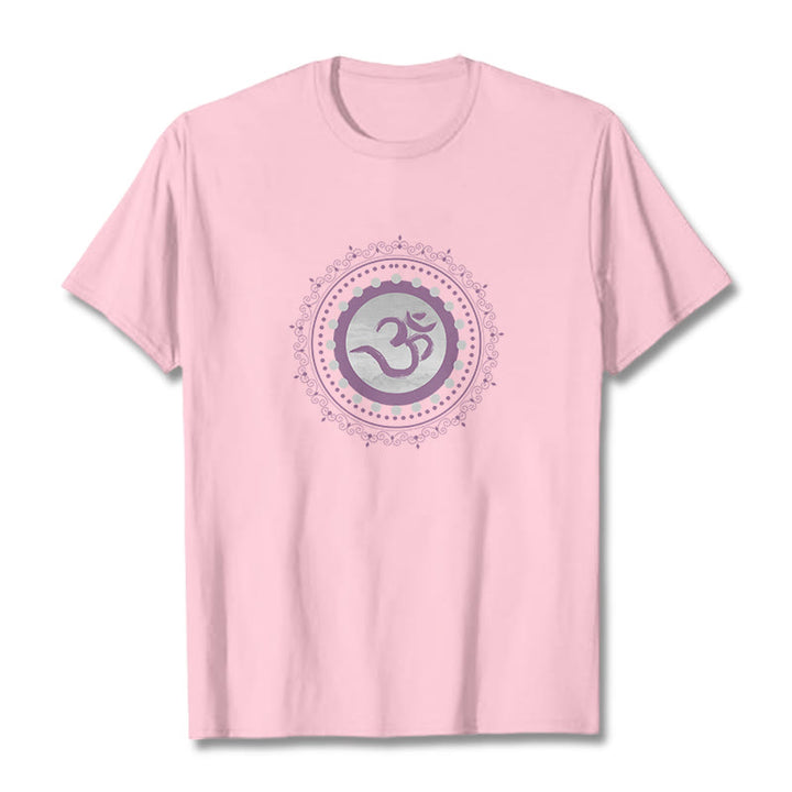 Buddha Stonesオム マンダラ柄 コットンTシャツ - ライトピンク - 2XL - image 11