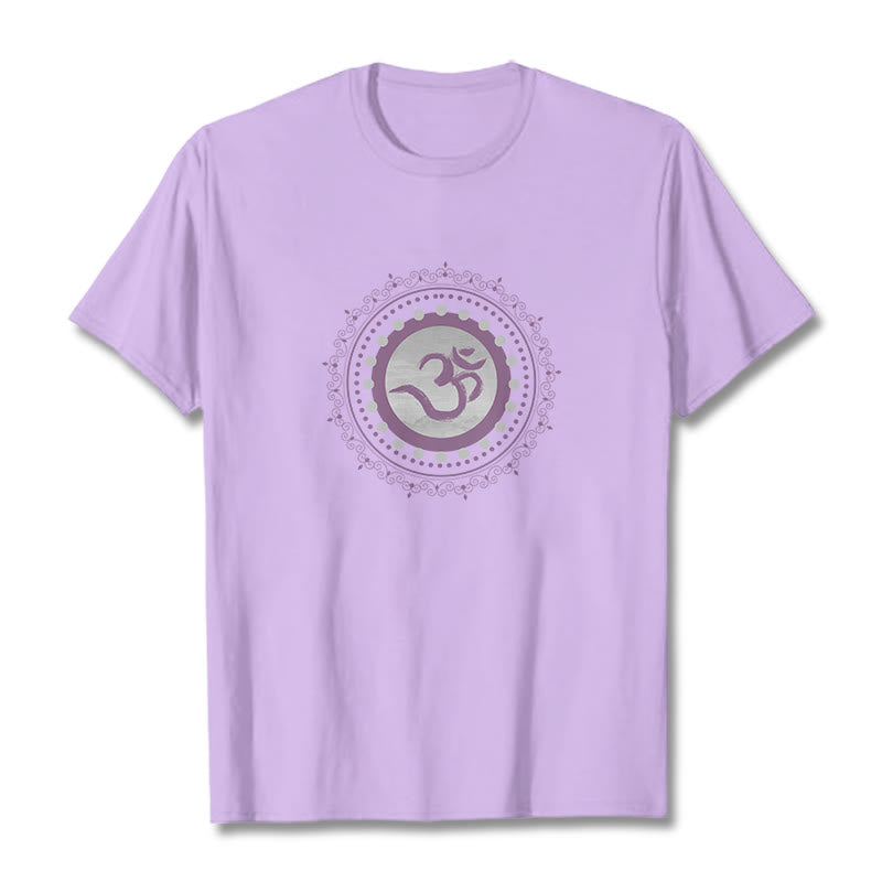 Buddha Stonesオム マンダラ柄 コットンTシャツ - 梅 - 2XL - image 8