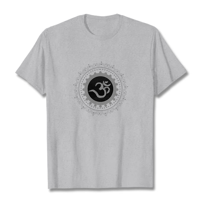Buddha Stonesオム マンダラ柄 コットンTシャツ - ライトグレー - 2XL - image 16