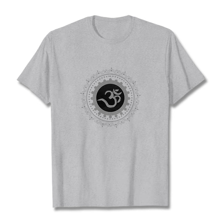 Buddha Stonesオム マンダラ柄 コットンTシャツ - ライトグレー - 2XL - image 16