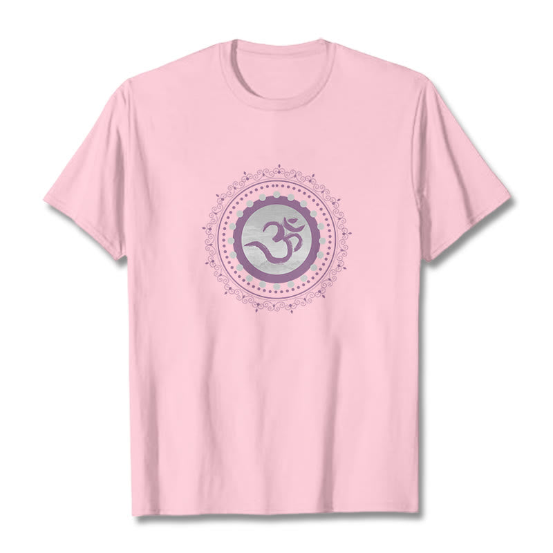 Buddha Stonesオム マンダラ柄 コットンTシャツ - ライトピンク - 2XL - image 12