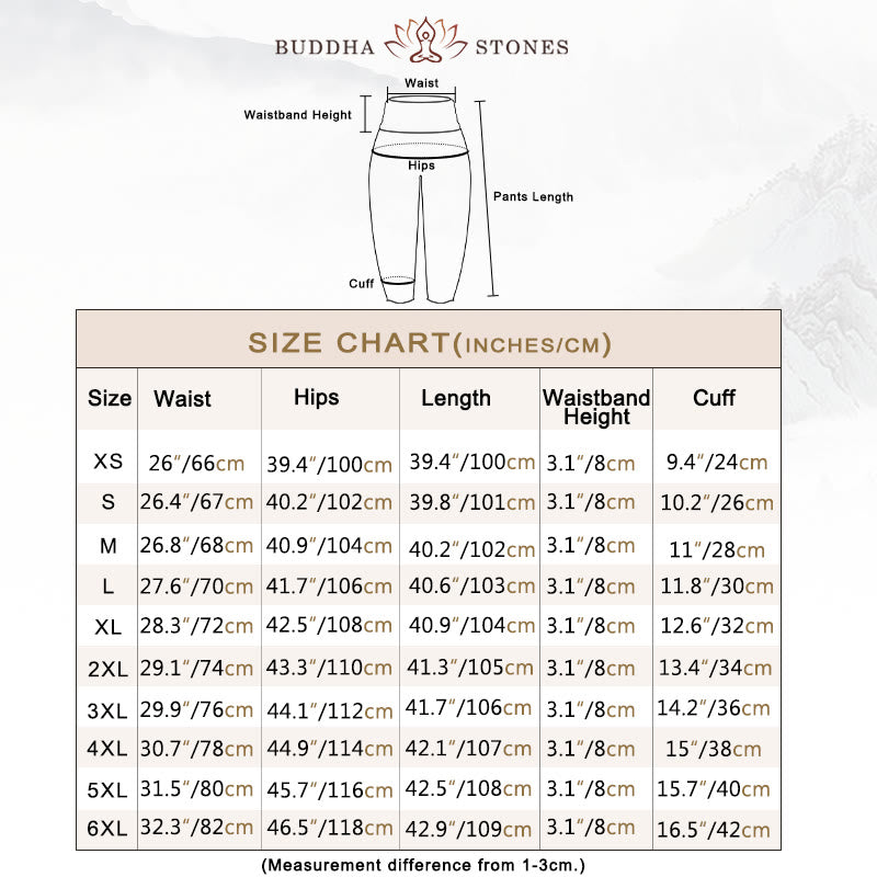 Buddha Stonesピュアコットン マンダラ柄 パラレルフラワー レディース 伸縮性ウエスト ハーレムパンツ - image 5