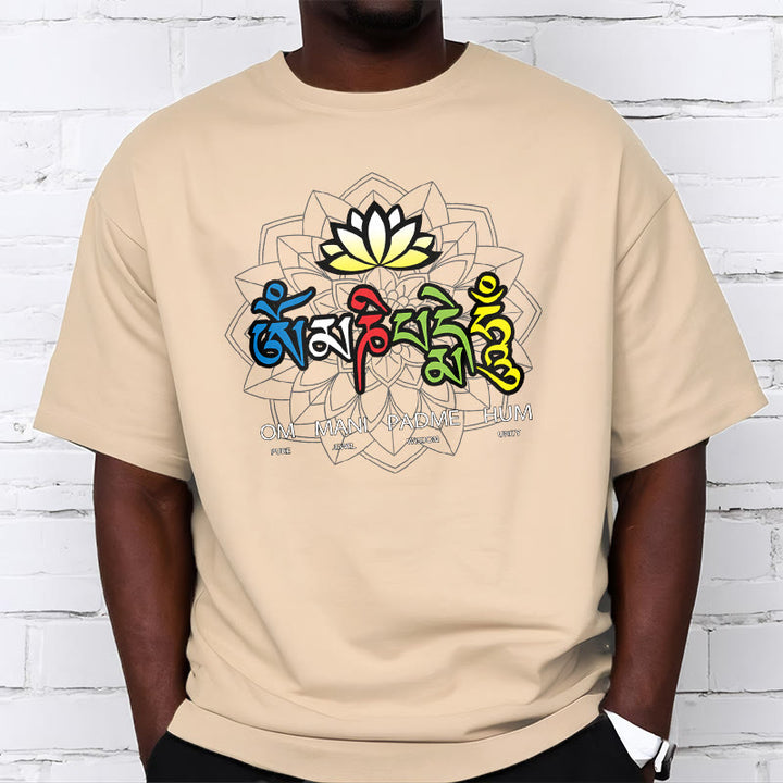 Buddha Stonesオーム・マニ・パドメ・フムロータス ティー T シャツ - image 18