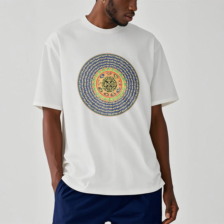 Buddha Stones 108オーム・マニ・パドメ・フムマントラ サンスクリット T シャツ - image 4