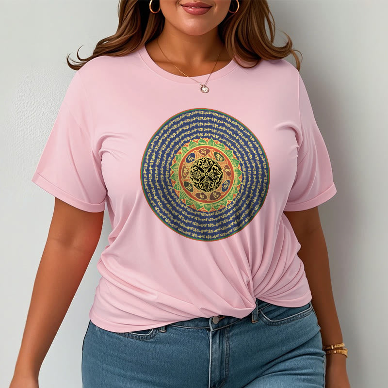 Buddha Stones 108オーム・マニ・パドメ・フムマントラ サンスクリット T シャツ - image 13