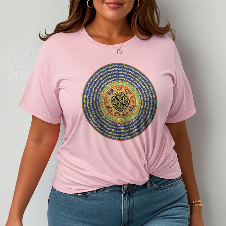 Buddha Stones 108オーム・マニ・パドメ・フムマントラ サンスクリット T シャツ - image 13