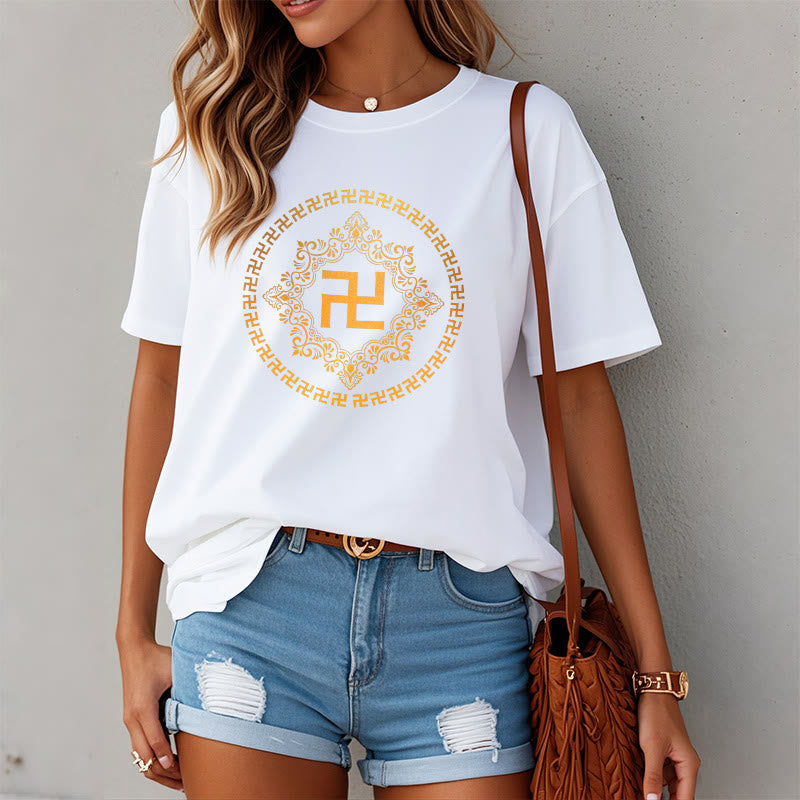 Buddha StonesスワスティカTシャツ - image 1