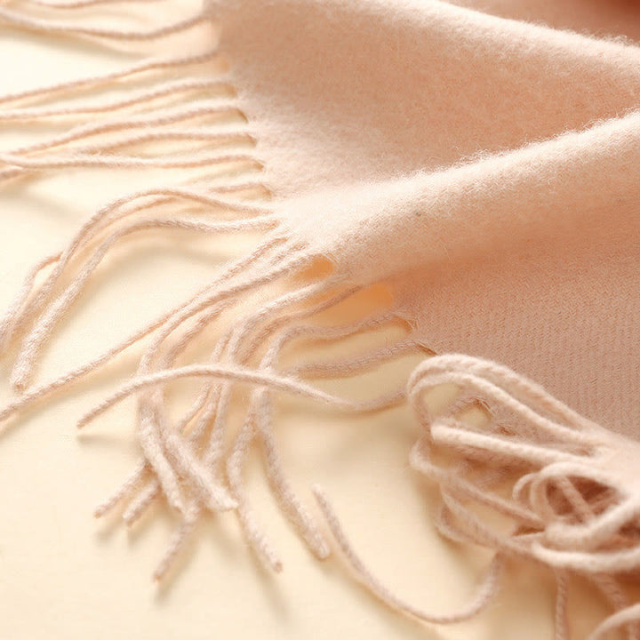 Buddha Stonesウールショール ユリ刺繍タッセル 冬用 心地よい旅行用スカーフ ラップ - image 6