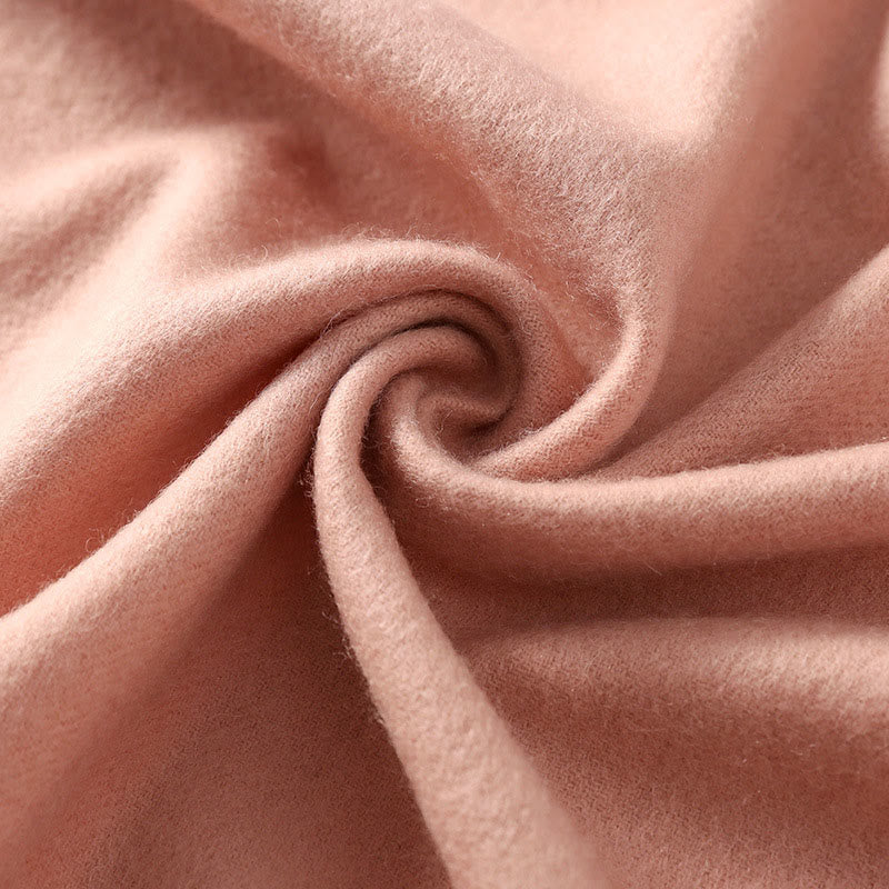 Buddha Stonesウールショール 赤い花と葉の刺繍タッセル 冬用 心地よい旅行用スカーフ ラップ - image 2