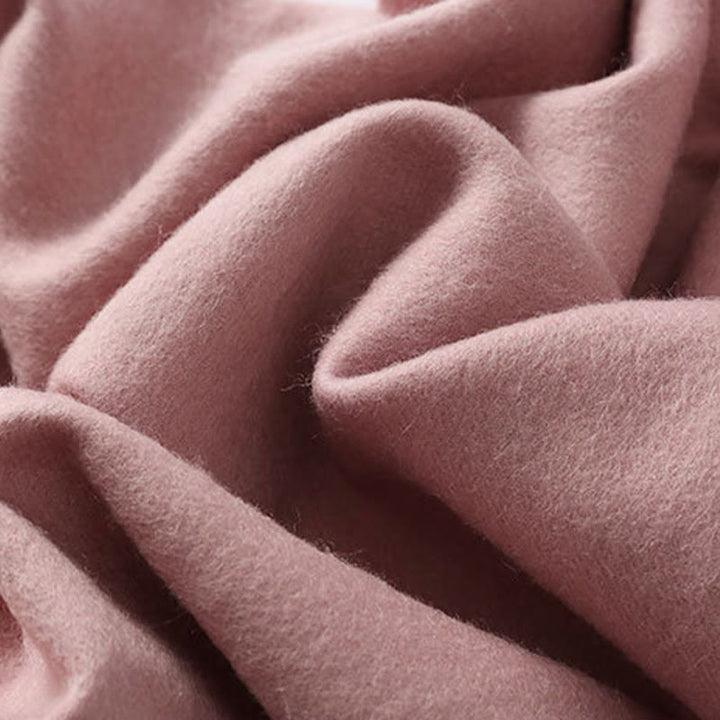 Buddha Stonesウールショール 赤い牡丹の刺繍タッセル 冬用 心地よい旅行用スカーフ ラップ - image 5