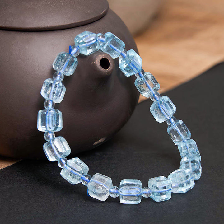 Buddha Stonesブルートパーズ クラリティブレスレット