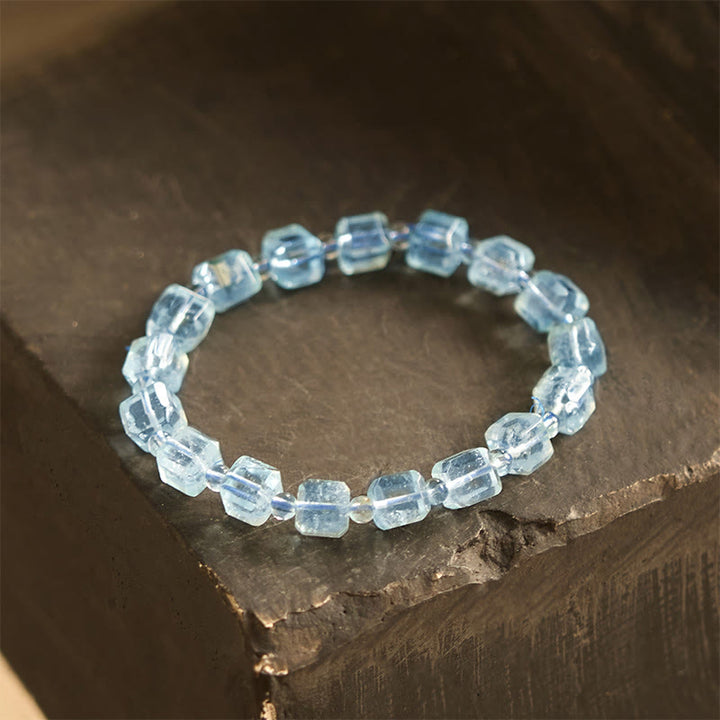 Buddha Stonesブルートパーズ クラリティブレスレット