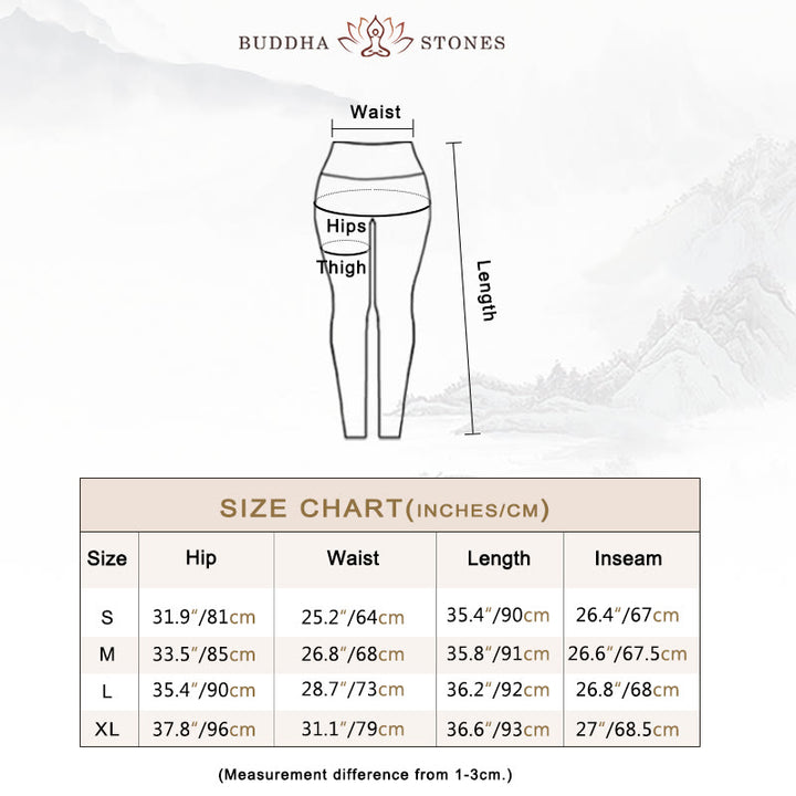 Buddha Stones、花、羽、太陽、月柄プリント、スポーツフィットネス、ヨガ、ハイウエストレギンス、レディースパンツ - image 5