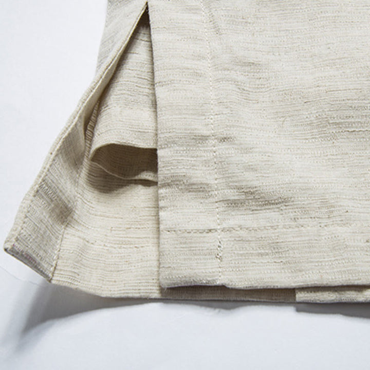 Buddha Stonesの秋の中国漢服コットンリネンメンズジャケット - image 11