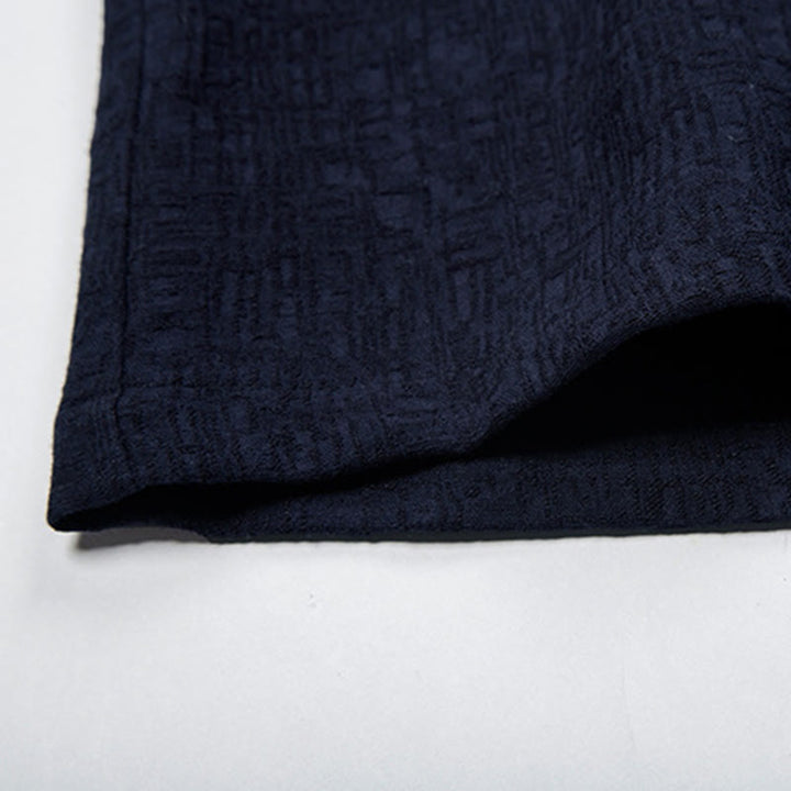 Buddha Stones秋 無地 長袖 ボタンシャツ コットンリネン メンズ 服 - image 11