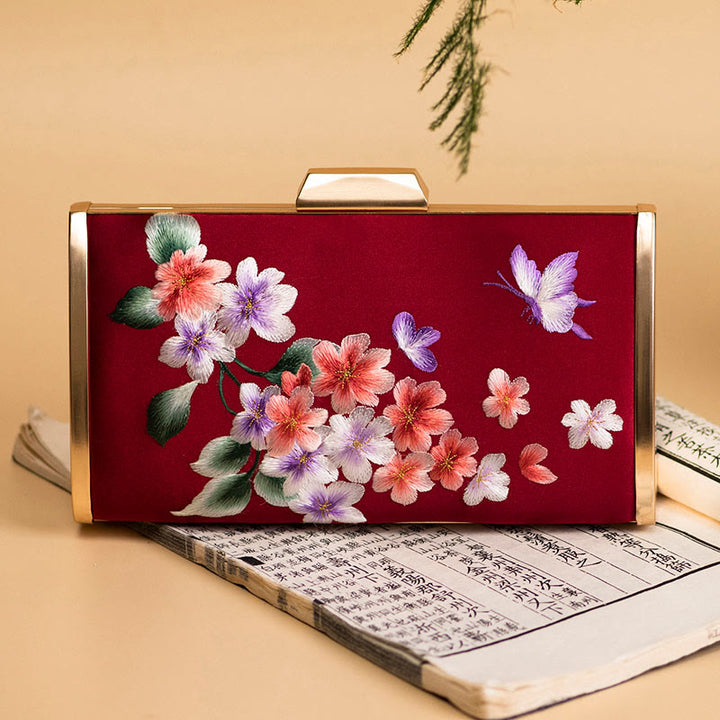 Buddha Stones、カーネーション、牡丹、ベゴニア、蘇刺繍、ウェディング、ショッピングバッグ、ハンドバッグ、クロスボディバッグ