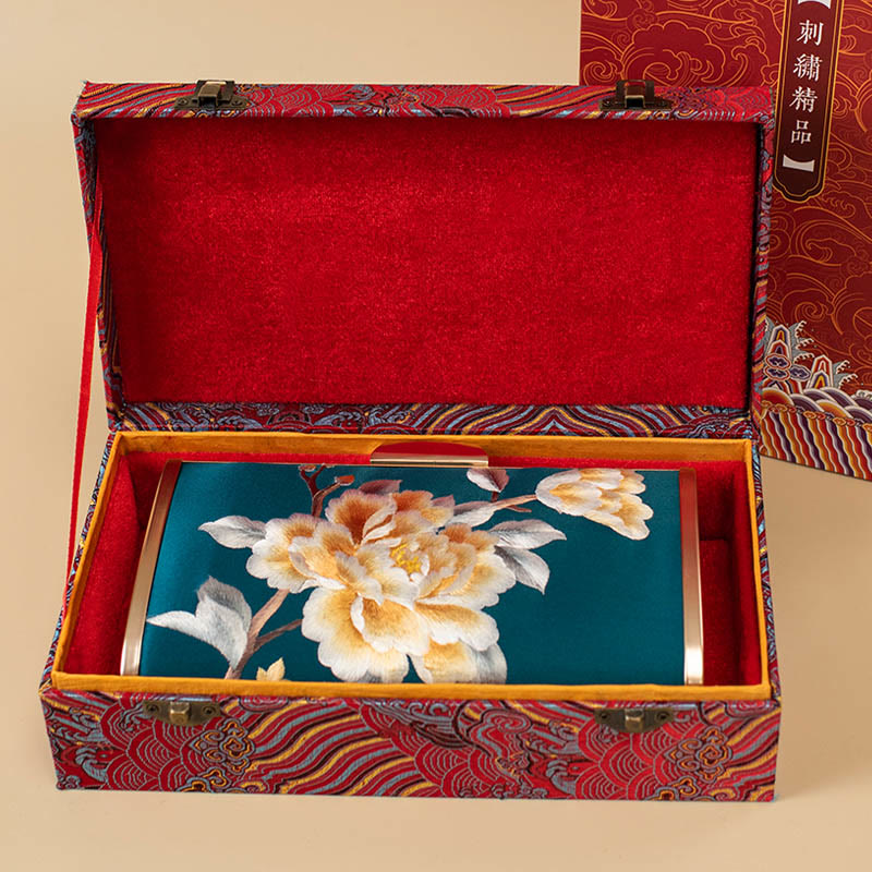 Buddha Stones、カーネーション、牡丹、ベゴニア、蘇刺繍、ウェディング、ショッピングバッグ、ハンドバッグ、クロスボディバッグ