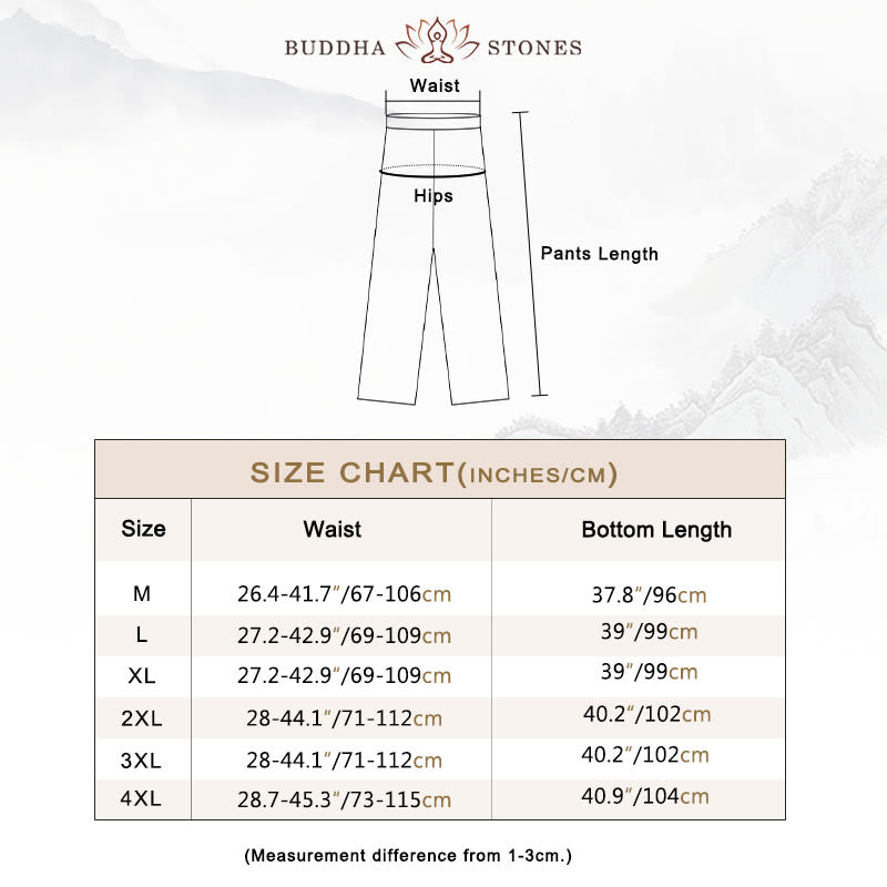 Buddha Stones龍風キャラクター唐装 伝統的半袖シャツ ワイドレッグパンツ 衣類 メンズセット - image 6