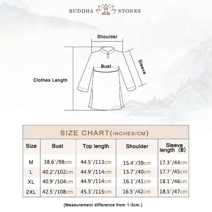 Buddha Stones2個セット ホワイト 太極拳 瞑想 ヨガ 禅 コットン リネン 衣類 トップス パンツ レディース セット - image 5