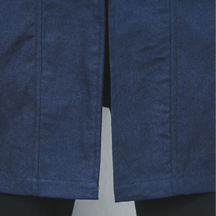 Buddha Stones秋 シンプル カエルボタン リネン メンズ ミドル丈コート 禅服 - image 12