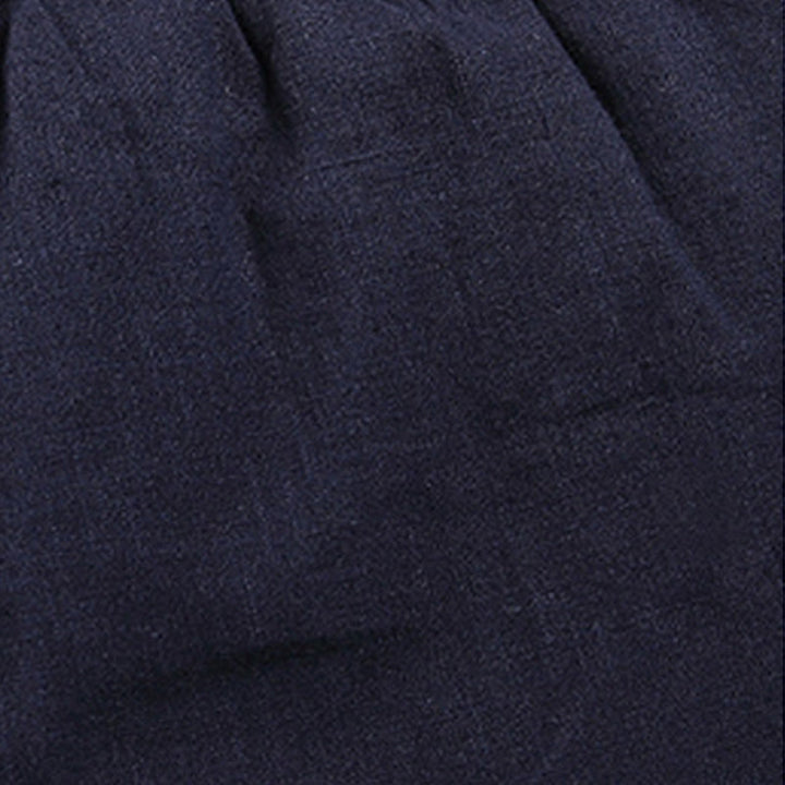 Buddha Stones冬用 メンズ フリース裏地 ドローストリング リネンパンツ ポケット付き - image 6