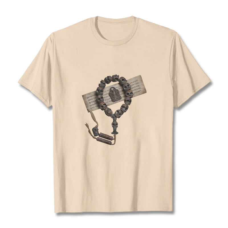 Buddha Stonesチベットの死体の王 森のビーズ柄 Tシャツ - ビスク - 2XL - image 20