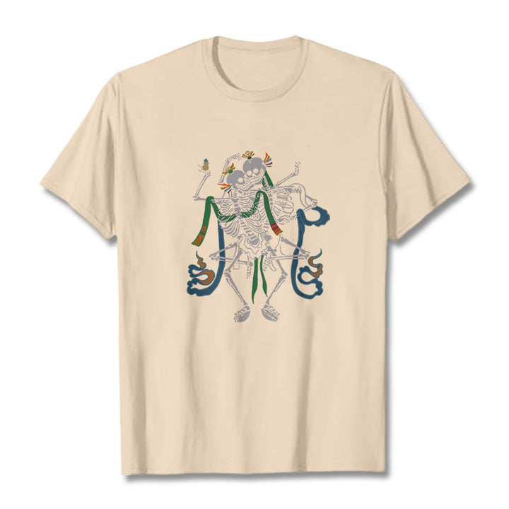 Buddha Stonesチベット 屍の王 森 デザイン Tシャツ - ビスク - 2XL - image 20