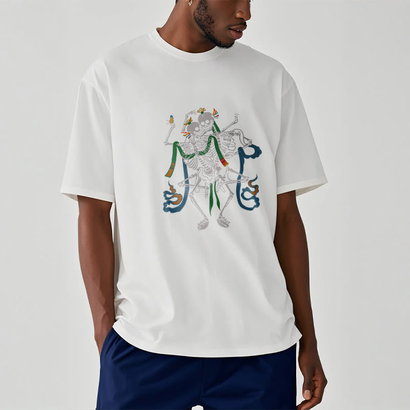 Buddha Stonesチベット 屍の王 森 デザイン Tシャツ - image 8