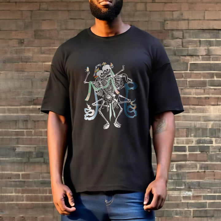 Buddha Stonesチベット 屍の王 森 デザイン Tシャツ - image 3