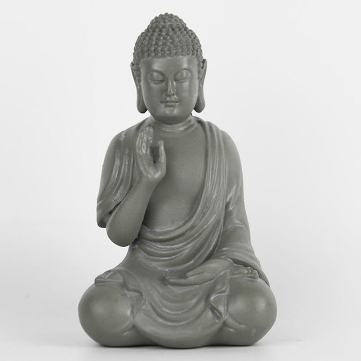 Buddha Stones小さな瞑想の祈り 樹脂製仏像 慈悲の家の机の装飾 - image 16