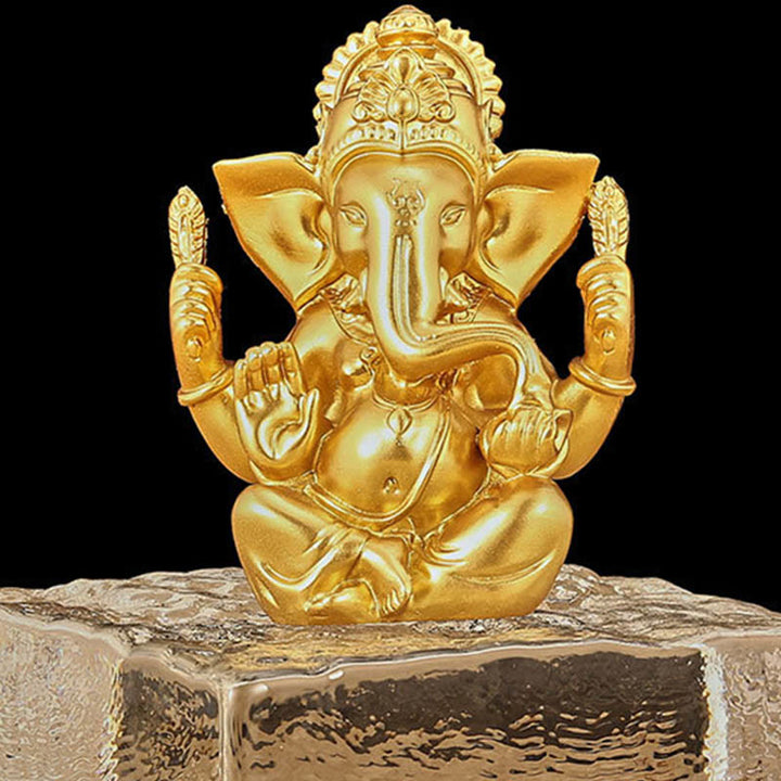 Buddha Stonesガネーシャ ガンパティ 象像 変身 樹脂製 ホームデコレーション