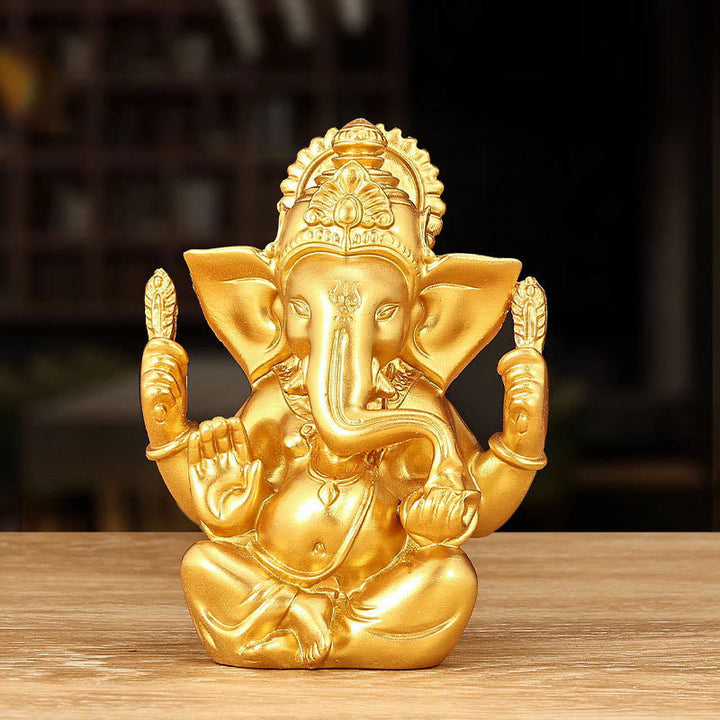 Buddha Stonesガネーシャ ガンパティ 象像 変身 樹脂製 ホームデコレーション