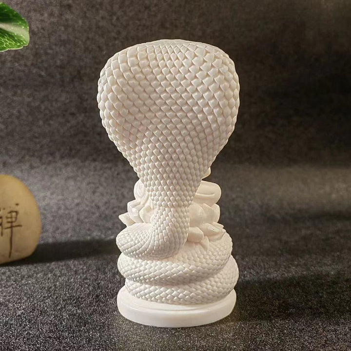 Buddha Stones如来 釈迦牟尼 蛇 蓮 象牙 フルーツ 瞑想 像 静寂 室内装飾