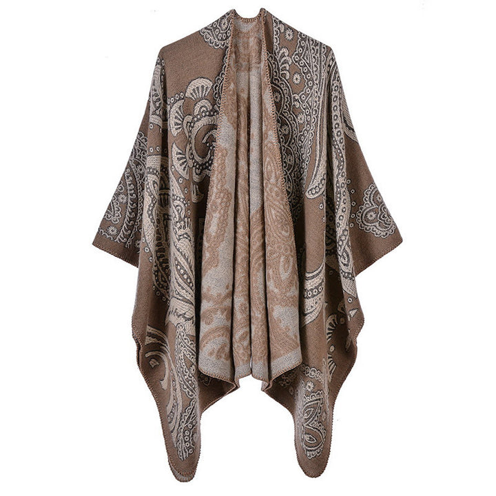 Buddha Stonesチベットカシューフラワーショール 秋冬 心地よいスカーフラップ