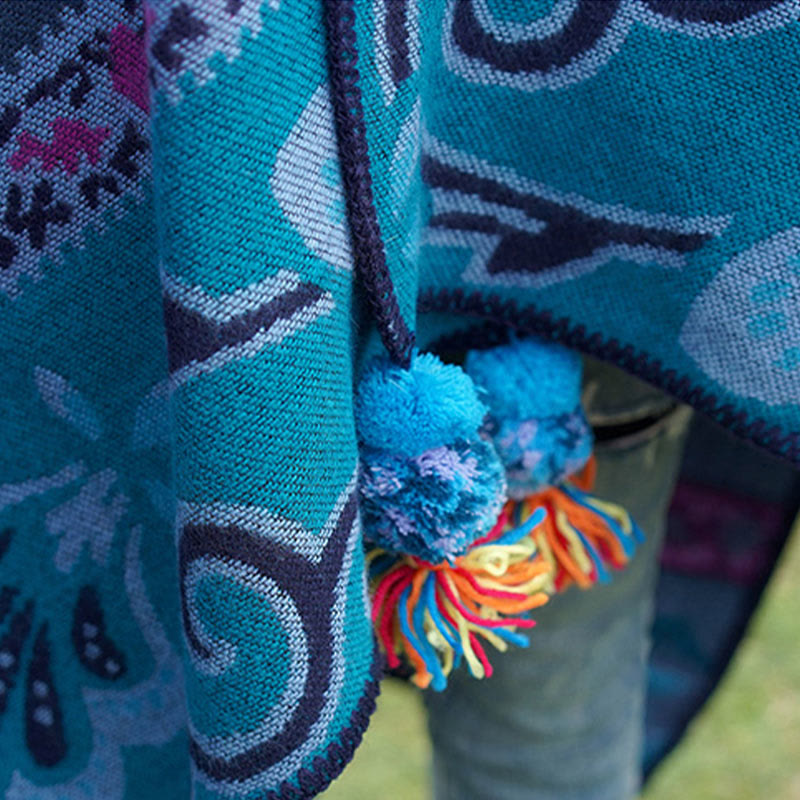 Buddha Stonesチベット 幾何学模様 横縞 花柄 ショール 秋冬 暖かい ソフト スカーフ ラップ - image 15