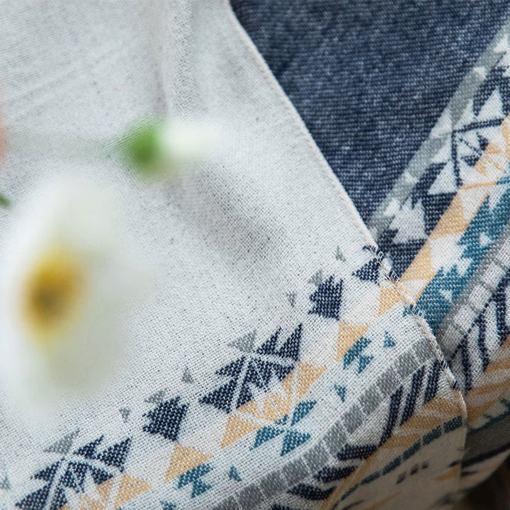 Buddha Stones幾何学模様 菱形模様 タッセルショール 秋冬 暖かい 心地良い スカーフ ラップ - image 14