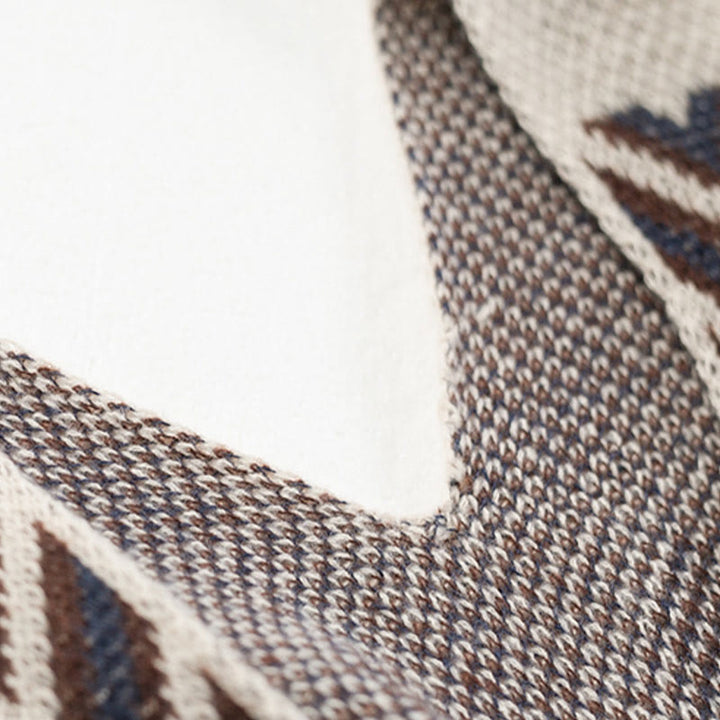 Buddha Stonesチベットウェーブストライプ幾何学タッセルショール秋冬心地よいスカーフラップ - image 16