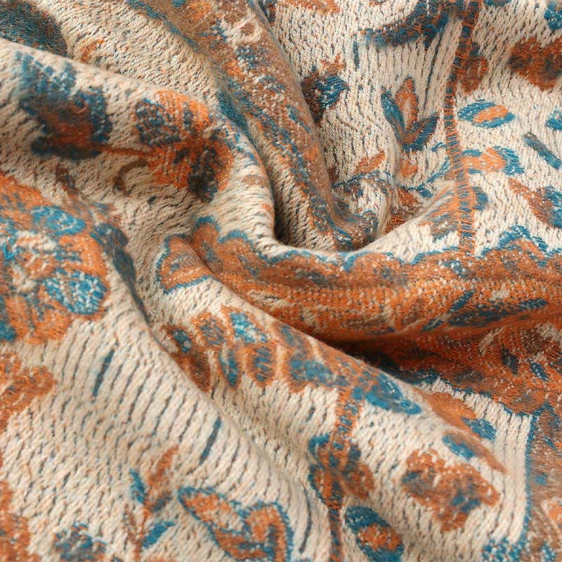 Buddha Stones、チベットカシューナッツ、花、葉、つる、タッセル、ショール、秋冬用、柔らかく心地よいスカーフラップ - image 23