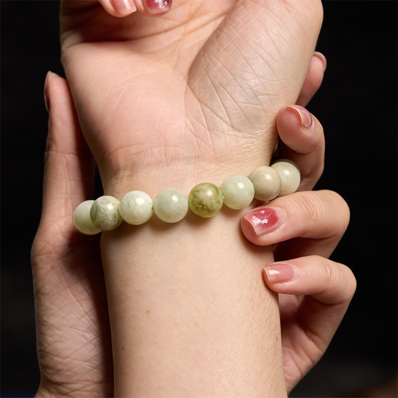 Buddha Stones翡翠の豊穣のブレスレット